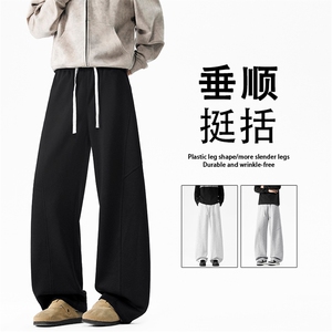 弯刀华棉宽松卫裤复古拼接休闲裤X1380特批33图片