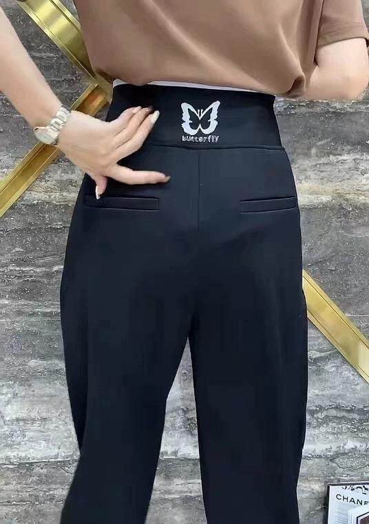 2022新款松紧腰休闲萝卜裤,女装其它,L·H·X