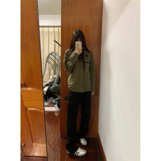 【有货】军绿色工装外套男款高级感痞帅夹克HY195CC-特P65，男装夹克，星座1007（原301D）