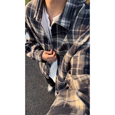 格子长袖衬衫内搭外套加绒保暖C2194JR（加绒）特P40/C2194特P32，男装衬衫，电商A007