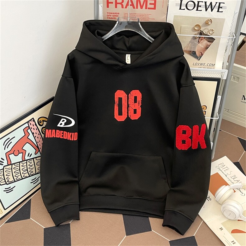 卫衣男连帽春秋季ins港风宽松潮牌字母印花百搭外套WY0221-P53,女装短外套,星座308B-2