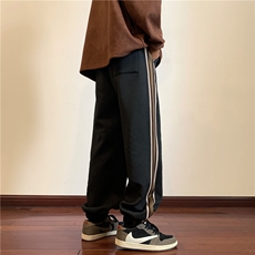 冬季加绒加厚织带提花束脚休闲裤M~5XLXZ604-KG52JR-P65控78，男装卫衣，星座604