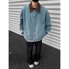 cleanfit工装夹克男女2025春季美式复古底特律外套翻领JK1167-P88，男装夹克，星座1103-3