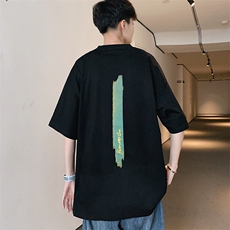 1图案已注册港风休闲情侣潮大码M-5XL风短袖T恤7036F20控38，男装T恤，星座226-2