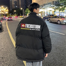 港风宽松抖音直播高品质面包服男羽绒棉外套棉衣M1069特P75，男装棉衣，电商C408-1(原B339-1)