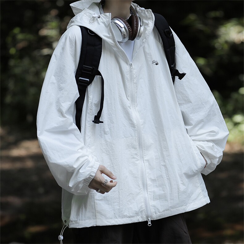 夏季防晒衣男韩版潮流连帽字母高街帅气2024新款ins外套W4892-P39,男装防晒衣,星座412-2