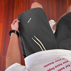 2025速干激光打孔印花短裤特P25M-5XL，男装牛仔裤，电商B325