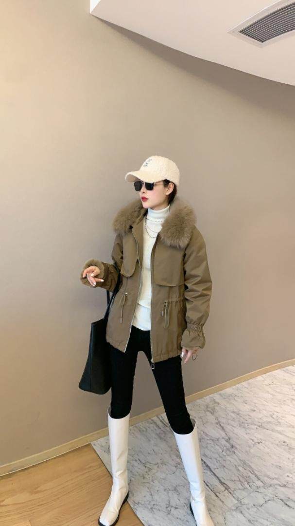 大毛领短款派克，其它，泰靡(1F)