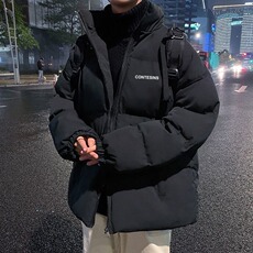 重磅简约立领短款棉服外套男宽松冬季加厚休闲短款棉衣潮牌百搭，男装棉衣，星座506A