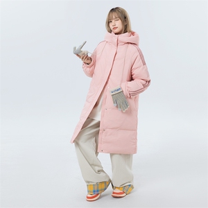 904-2-YR001-P188控258冬季北方抗寒中长款过膝羽绒服女薄款加厚图片