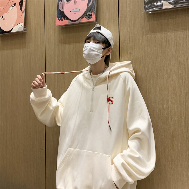 卫衣男生秋季休闲情侣宽松连帽衫XW024P42,男装卫衣,星座1116-2