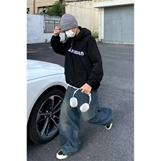 美式复古垂感拖地洗水怀旧做旧直筒牛仔裤设计感中性古着裤百搭，男装牛仔裤，星座506A