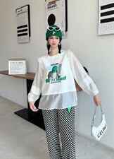 春款拼接卫衣，女装卫衣/绒衫，英雅姿秀