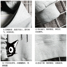 WY2035-P35加绒款-P40纯连帽卫衣男大码运动帽衫宽松薄网格，男装卫衣，电商A040A
