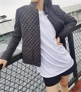 薄切格衣,女装棉衣/棉服,东方模特