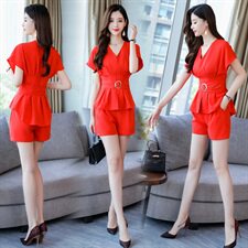 套装/套裙时尚潮流舒适短袖2021年夏季气质个性优雅，女装套装/套裙，时尚俏佳人