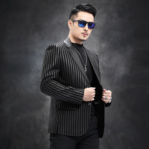 Y-WYF8511男士2023秋冬新款西服绵羊皮皮衣男翻领皮西装P620图片