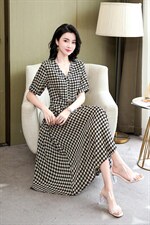 现货～新款连衣裙～气质款L到4XL，女装连衣裙，欧雅思丹尔