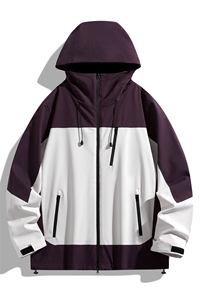 新款男女高品质户外登山服青少年学生冲锋衣夹克外套HS6607图片
