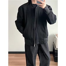 红内短宽版型流行慵懒时尚简约百搭夹克潮流ins原宿气质网图，男装夹克，星座302B-2