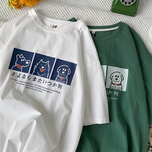 主推 中性风短袖t恤纯棉学生宽松半袖 416B-1-DT91-P25 限39图片
