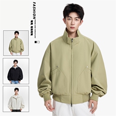 得物二开潮牌时尚立领百搭宽松夹克外套男2025秋新款JK1223-P88，男装夹克，星座1103-3