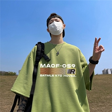 华夫格短袖直播高品质重磅220克MAOF英文印花HT3144-P20，男装T恤，星座508（原C305）