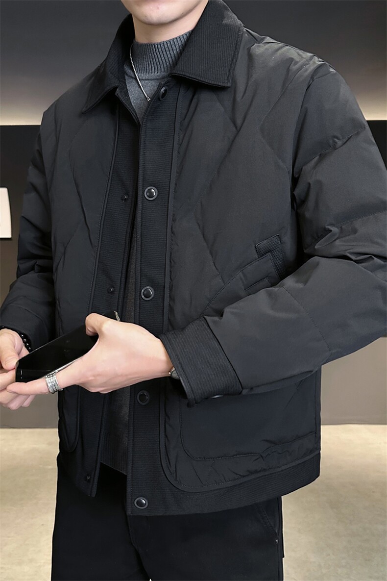 报告标90绒羽绒服男外套店主风轻薄上衣A329-YR1105-P230,男装羽绒服,电商A329