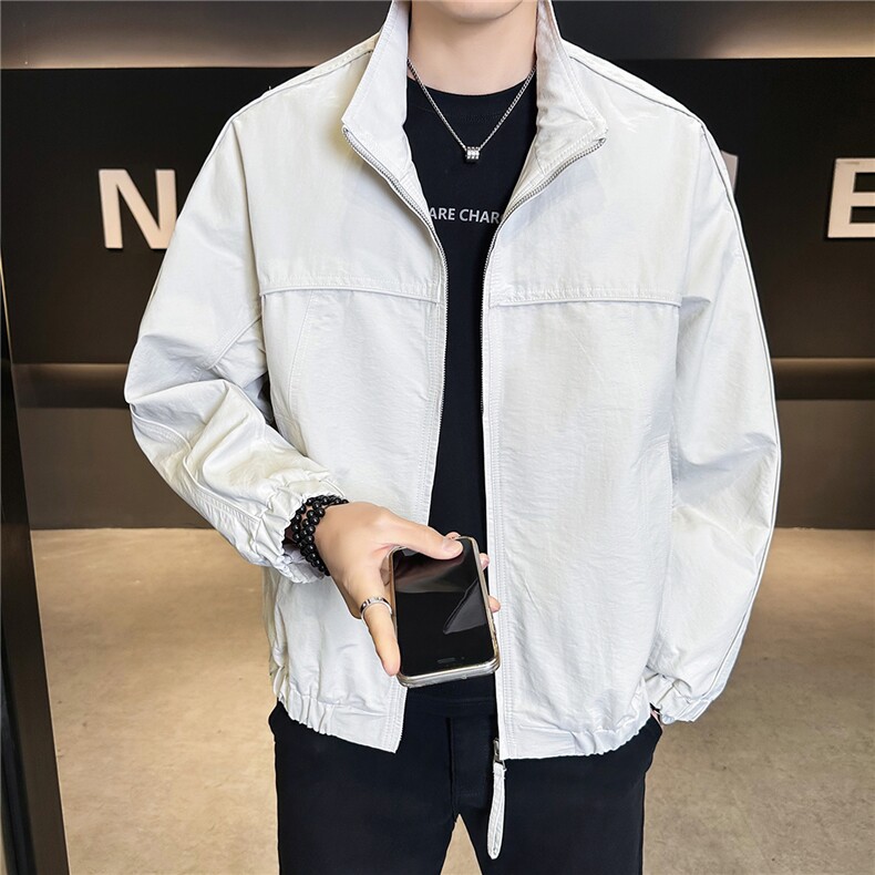 2026新款春季外套男款痞帅潮流百搭飞行员立领夹克A313-6806-P115,男装夹克,电商A313
