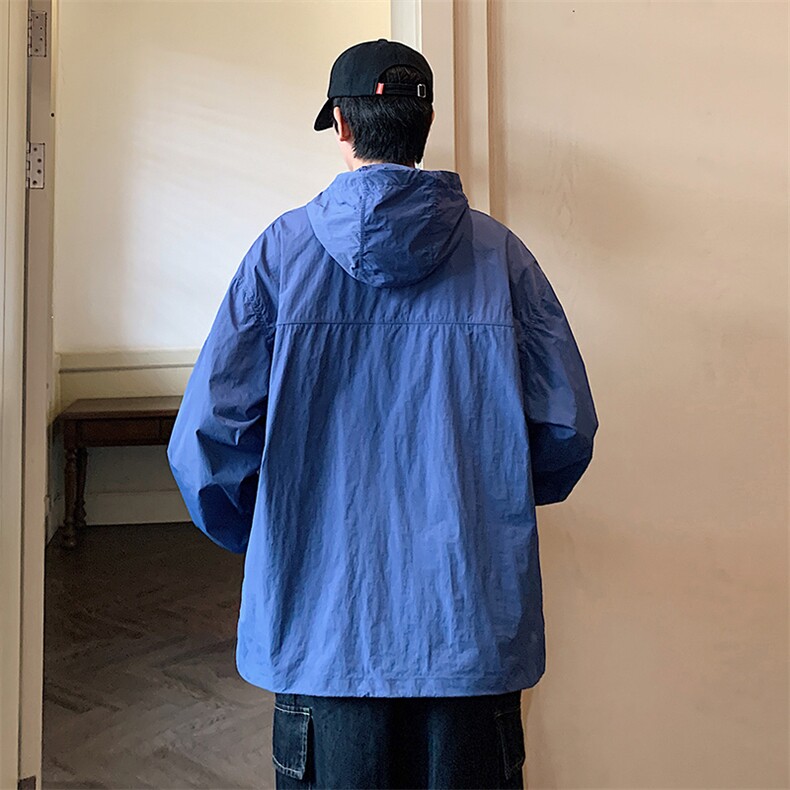 夏季连帽防晒衣潮流宽松休闲上衣A161-2350-P65,男装防晒衣,电商A161