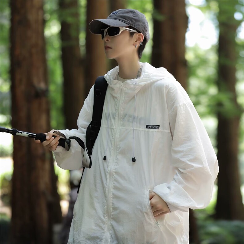 夏季薄款防晒衣男士韩版潮流痞帅气2024新款ins宽松外套W5809-P37,男装防晒衣,星座412-2