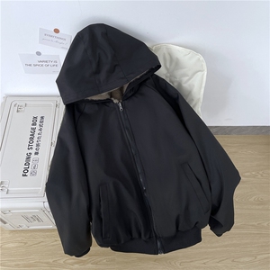 双面穿派克服2025年冬装新款棉服女皮草夹克座山雕慵懒感加厚外套图片