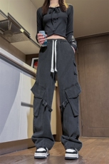 美式高街复古潮流牛仔裤男女同款百搭休闲舒适牛仔裤K431P65控89，男装牛仔裤，电商A102B