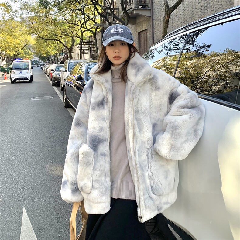 1港风情侣羊羔毛扎染大码M-5XL毛绒s棉服外套男YG7503P128控168，男装棉衣，星座226-2