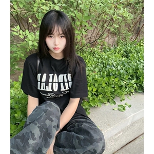 万针全刺绣工艺抖音得物高品质260克重磅纯棉双纱美式高街短袖T恤图片