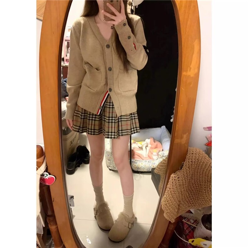 v领毛衣外套女春秋季2024新款韩系穿搭学院风针织开衫上衣,男装针织衫/毛衣,星座506A