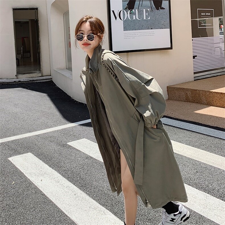 【现货】简约百搭休闲风衣251-612-P155-K218,女装风衣,浙宝189