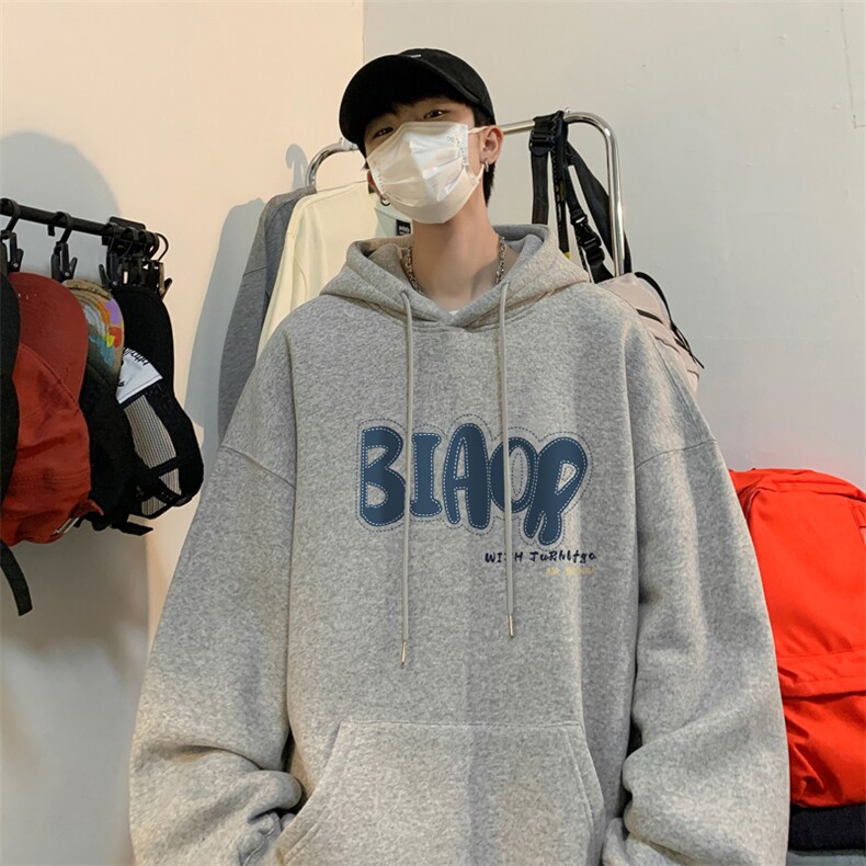 ！连帽圆领卫衣男装港风帽衫男 LM124-P35图片