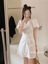 怒推新款！法式简约公主系列蕾丝袖拼接连衣裙！质感好！ML，女装连衣裙，DARA ROSE