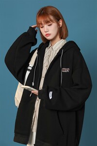 现货主推 2024秋冬季新款纯色卫衣男港风宽松416B-WY278-P65 限88图片