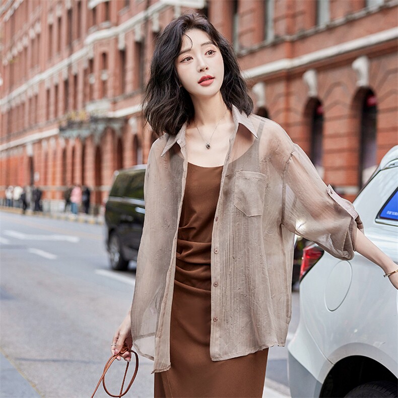 阔腿裤套装女2025年夏季新款时尚洋气欧货漂亮御姐防晒衬衫三件套,女装套装/套裙,慧峰