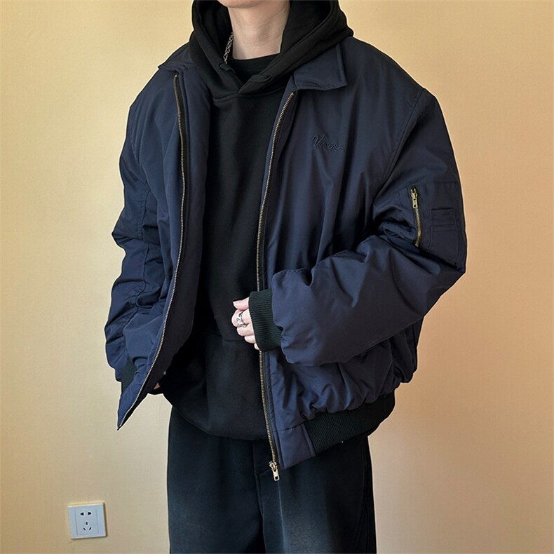 冬季美式飞行夹克棉衣外套潮牌绣花棉服现货A351-AJ2530-p95,男装夹克,电商A351
