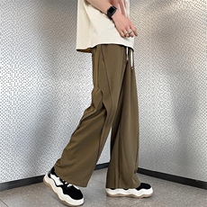 夏季百搭冰丝休闲裤男高街潮流中性长裤子G263/P36，男装休闲裤，电商D202-1