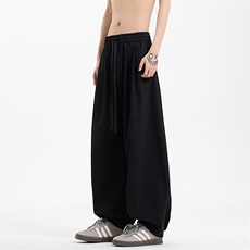 美式潮高腰显瘦宽松大码全棉休闲裤小束脚K8583-P42【特价】，男装休闲裤，电商A007