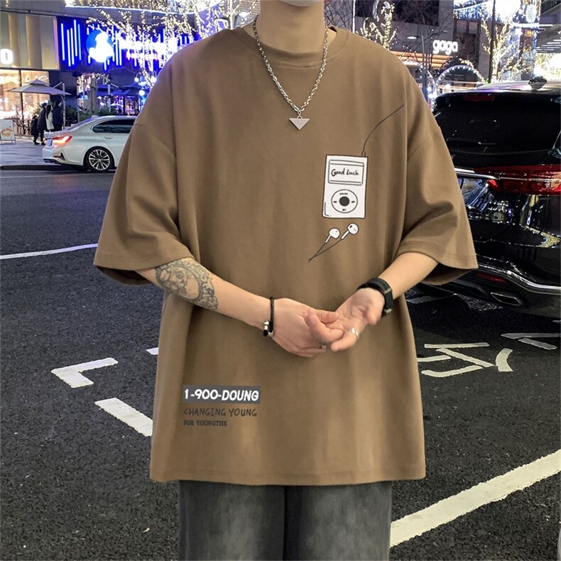 230g重磅纯棉!夏季短袖t恤男半袖男DSA028-MDT21L125-P25,男装T恤,电商A028