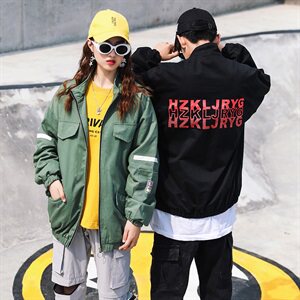 709-JK51-P85 20秋款 情侣宽松休闲工装外套潮牌百搭夹克男图片