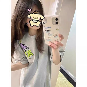 万针全刺绣工艺 高品质260克双纱纯棉美式高街短袖T恤 特P33图片