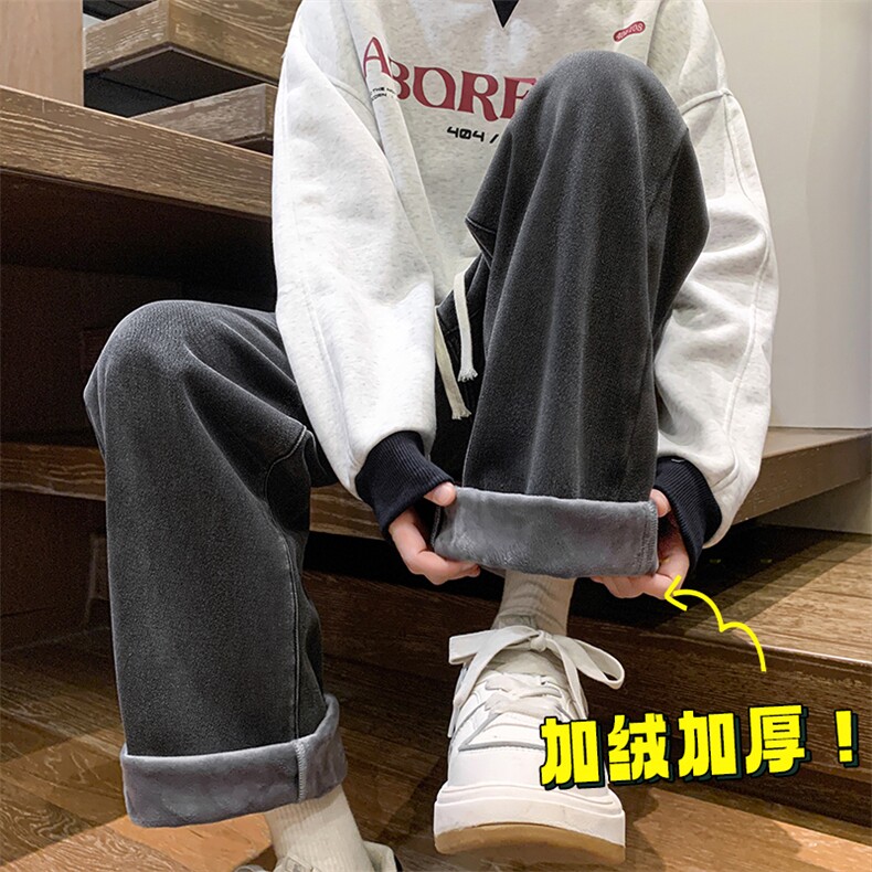 牛货库存！！！加绒加厚水洗牛仔裤男 A080-9291-常规P35加绒P45图片