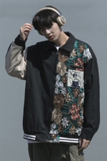 1CityBoy刺绣拼接夹克女大码情侣夹克男潮外套男JK7711P75控108，男装夹克，星座226-2