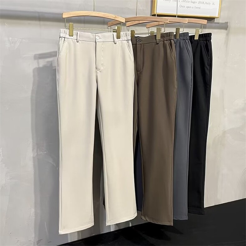 轻熟休闲裤西裤抗皱韩版垂感男士通勤西装裤锥形显瘦长裤潮流，男装西服套装，星座410-6（原星座1304-1）